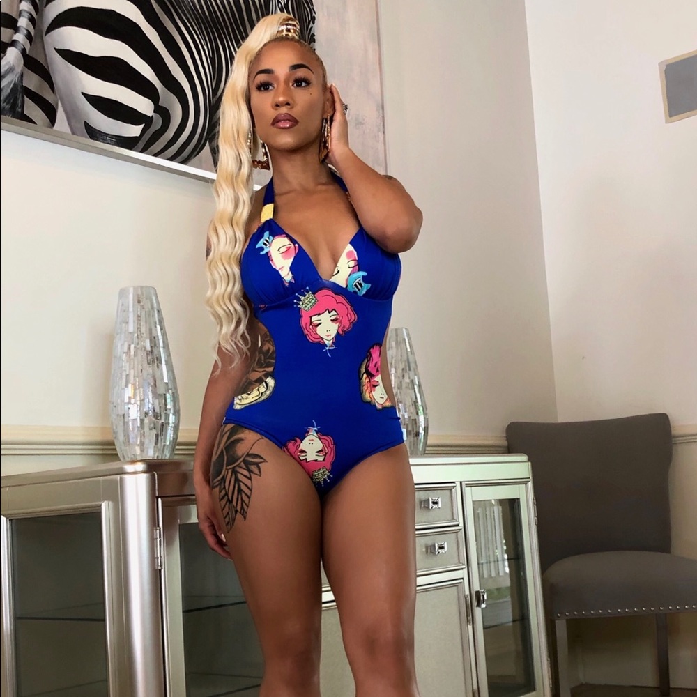 1 piece monokini swimsuit